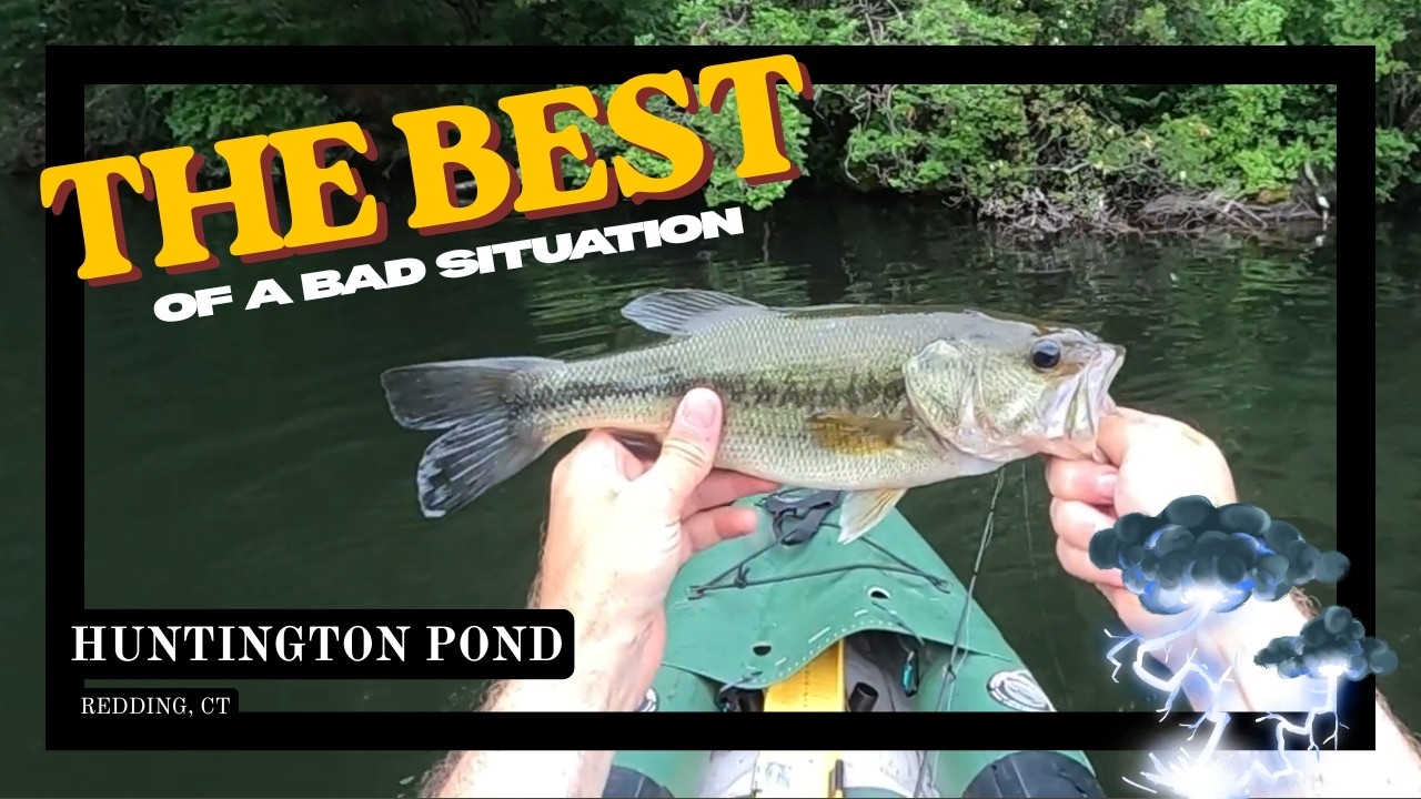 Bass Fishing Before the Storm at Huntington Pond