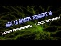 How to remove windows 10 Login Password & Lock Screen
