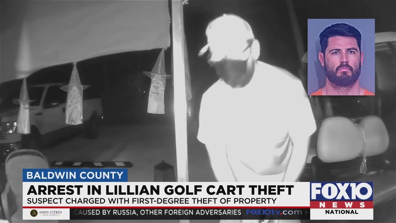 Man accused of stealing golf carts in jail