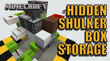 Hidden Shulker Storage System | Minecraft redstone tutorial