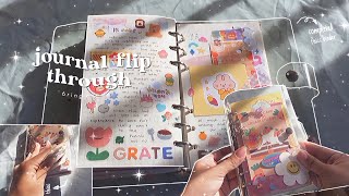journal flip through —completed thicc 6 ring binder 💫🤍