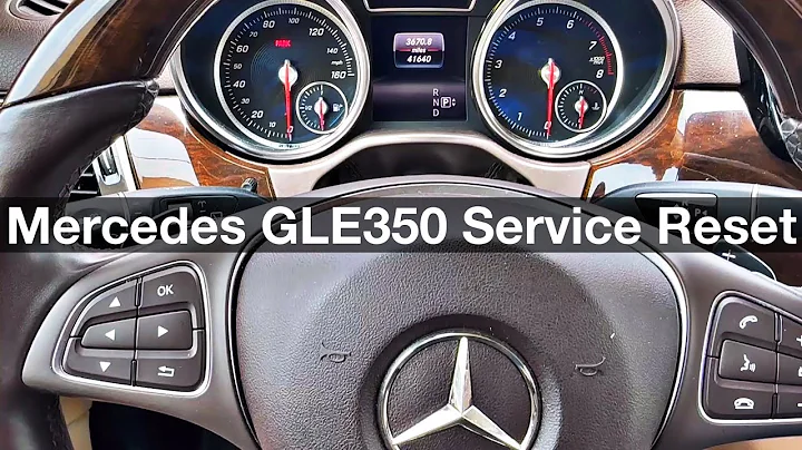 Mercedes Benz GLE350 oil service reset / maintenance 2018 E350
