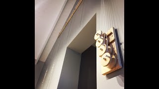 DIY Pulley System to hang picture frames in hard to reach places // woodworking // ASMR wood shop