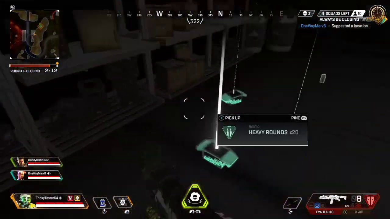 Apex legends limited time mode: always be running.  The wait for it...