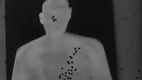 Firing Thompson Sub-machine Gun " Tommy Gun aka Trench Broom" training in 1939