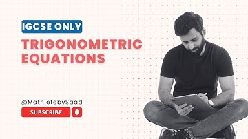 IGCSE - Trigonometric Equations - Explained