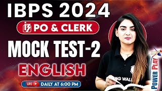 IBPS PO & Clerk 2024 | English for Bank Exams | English Mock Test by Anchal Mam #2