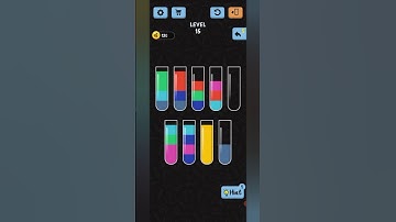 Water 💦 🌊 Color sort game - Lvl 15 #shorts #gamingwithrabia #gameplay #watercolorsort