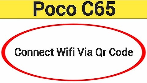 How to connect WiFi via QR code, Poco C65 me Bina password ke Wi Fi connect kaise karen