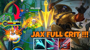 JAX FULL CHÍ MẠNG MANG NHỊP ĐỘ HÀNH YONE KHỎI CHƠI GAME TRÊN RANK CAO THỦ TỐC CHIẾN | WILD RIFT 