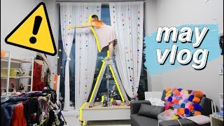 Risking my life decorating my new apartment! 😱 | Life in Seoul Vlog