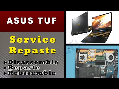 ✔ ASUS TUF fx505d Repaste Full Service, STEP By STEP