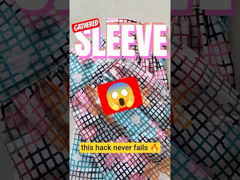 Gathered Sleeves Without Cutting Hassle ✂️