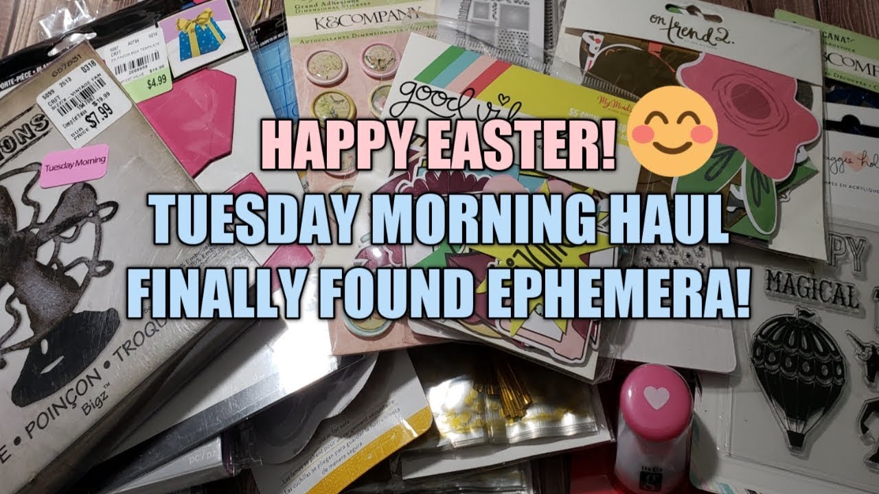 HAPPY EASTER! TUESDAY MORNING HAUL-EPHEMERA FINALLY diya tailors