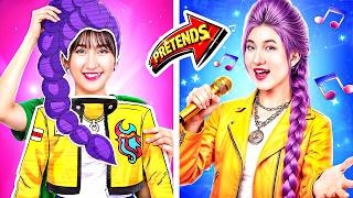 Vrai Rumi Vs Faux Rumi! Une Fille Impopulaire Veut Devenir Chasseuse De Démons Kpop