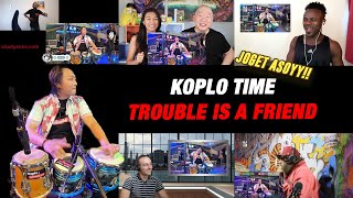 ASIKIN DULU! Reaksi Mendengarkan TROUBLE IS A FRIEND | KOPLO TIME (LENKA COVER)