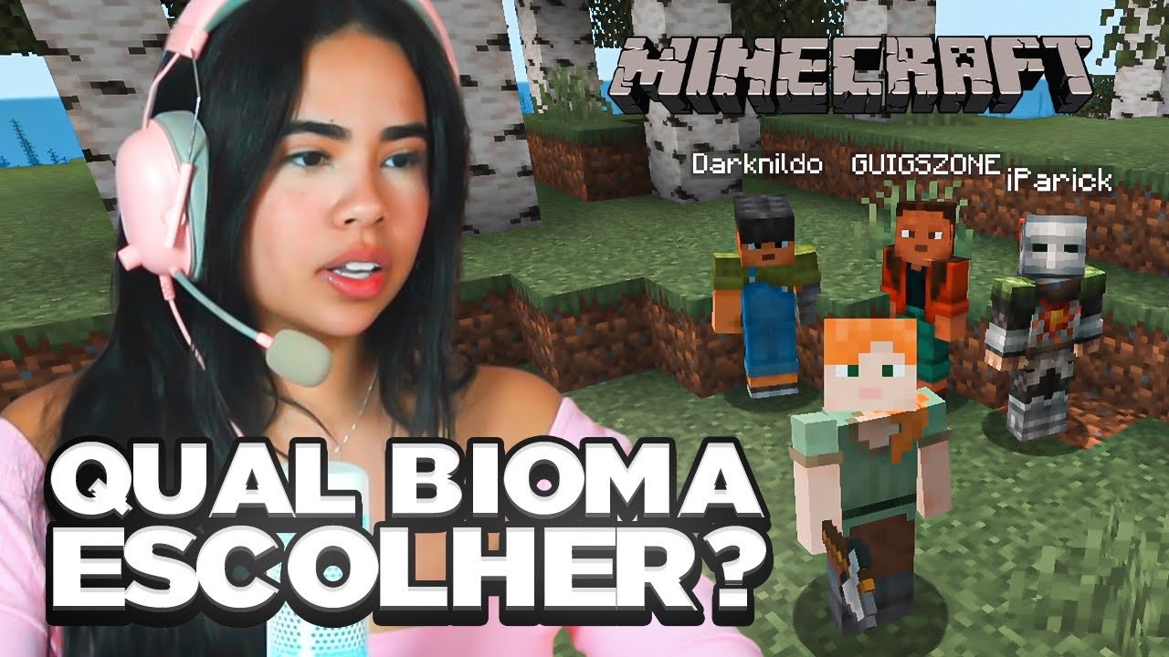 ENCONTRAMOS O BIOMA PERFEITO PARA NOSSA VILA NO MINECRAFT