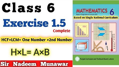 Class 6 Exercise 1.5   Single National  Ex 1.5 6th  SNC PCTB Maths Square Root Sir Nadeem Munawar