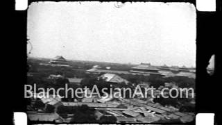 1920's film of China: Panorama of Peking (Beijing) from City Wall