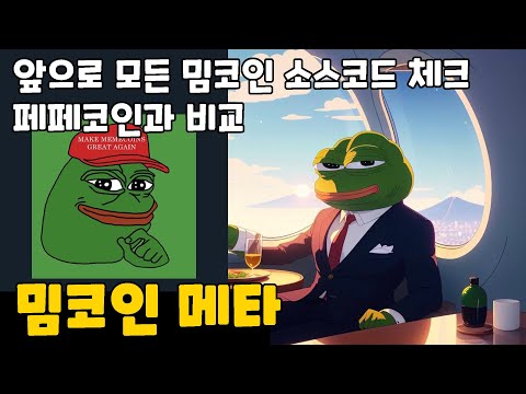   밈코인 메타왔다 앞으로 모든 밈코인 소스코드 체크 페페코인과 비교