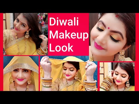 Diwali makeup look 2019 | traditional makeup for newlybrides | makeup tutorial for festival | RARA |