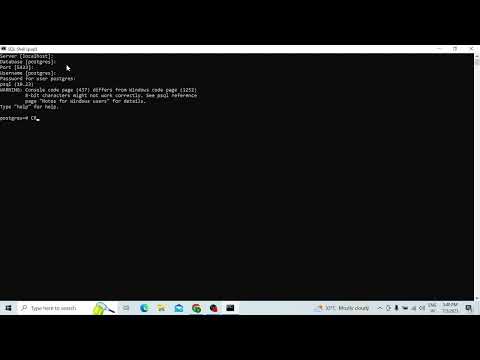 How to Create table  in PSQL Shell? SC_Videos