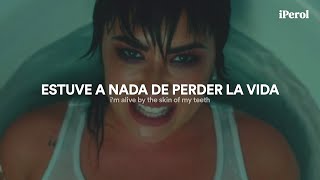Demi Lovato - Skin Of My Teeth (Español + Lyrics) | video musical
