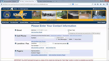 Sign up to receive alerts from NY-Alert