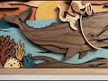 Cowboy Cat Riding Whale SVG | 10 Layers | Ocean Animal Wall Art #laserfile #lasercut