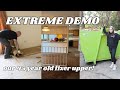 DEMOING OUR ENTIRE HOUSE | extreme diy demo | renovating our 45 yr old fixer upper