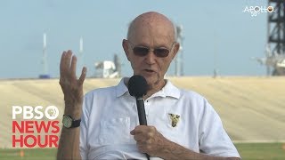 WATCH: Astronaut Michael Collins discusses the Apollo 11 launch 50 years later