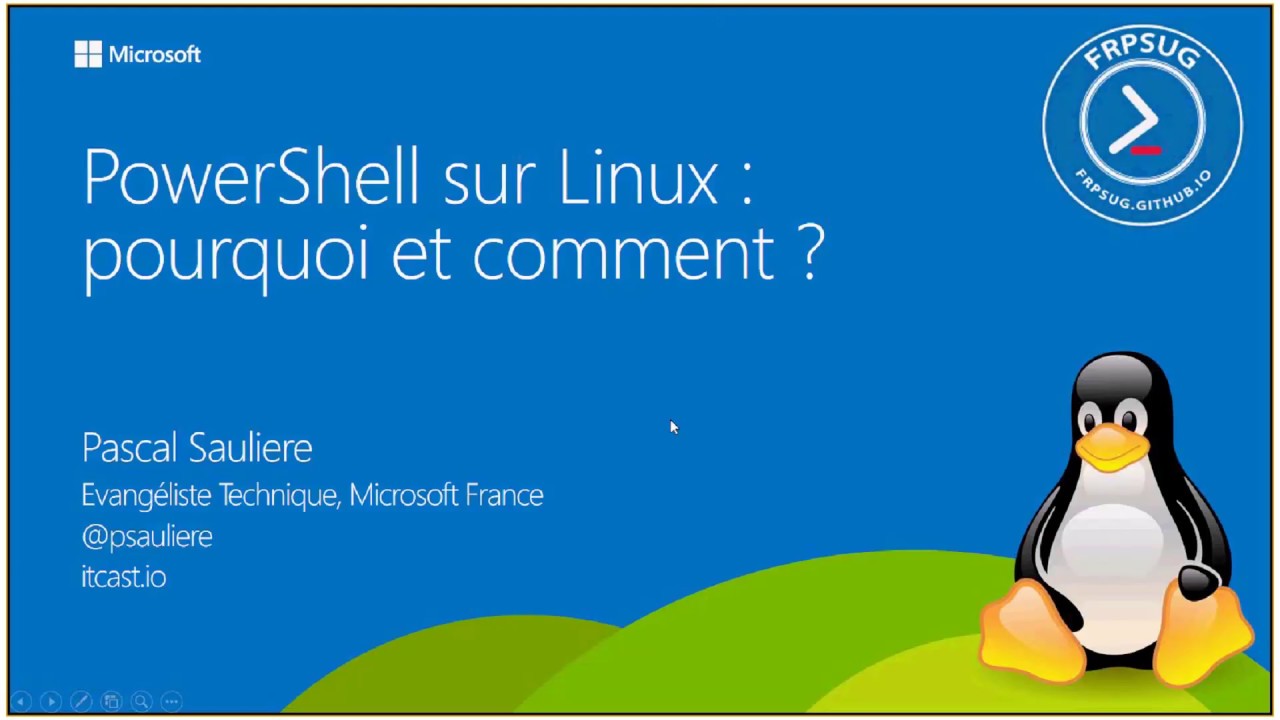 FrPSUG 2017/04/11 PowerShell sur Linux - YouTube
