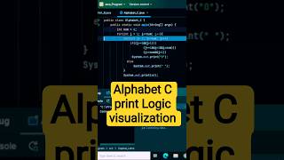 Alphabet C print Logic visualization. #coding #programming #education #java #trending #shorts