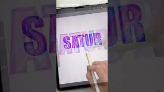 Satur-yay Procreate Lettering #shorts #procreate #lettering
