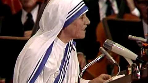 Acceptance Speech by Mother Teresa   Media Player ...