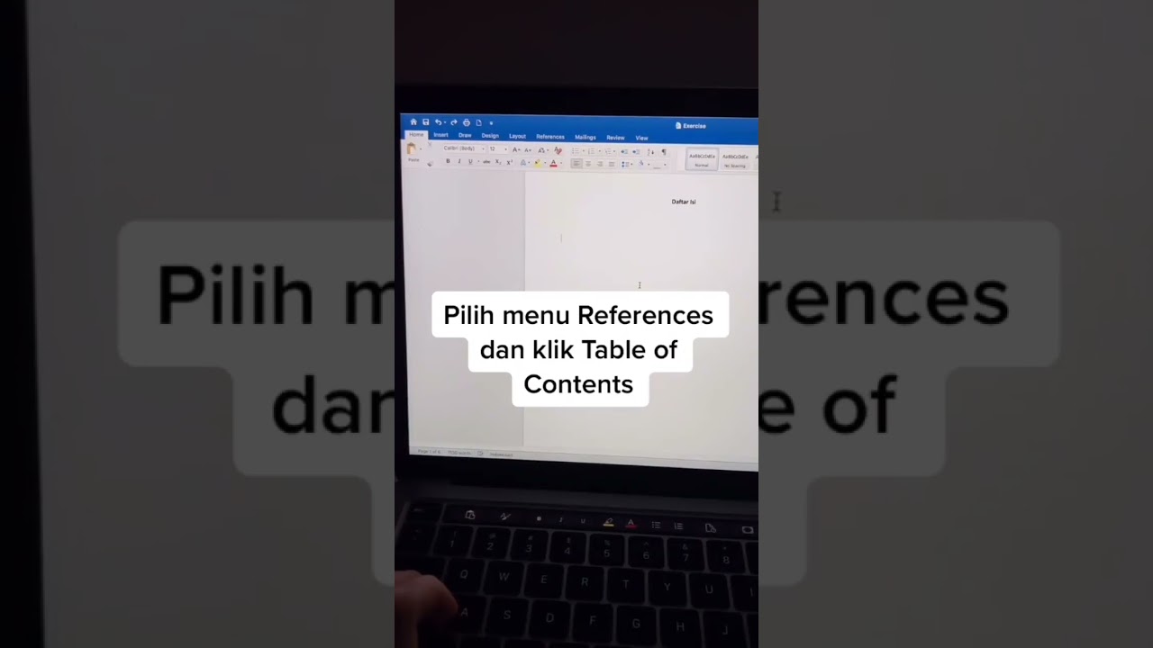 Cara Membuat Daftar Isi Otomatis di MS WORD