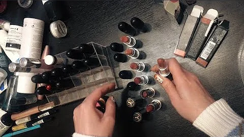 MAKEUP DECLUTTER | NO TALKING | ASMR