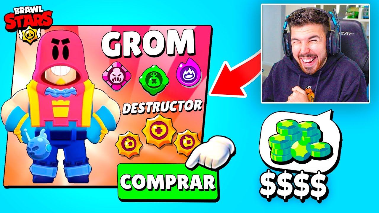 gasto MUCHAS Gemas para MAXEAR a GROM | Brawl Stars