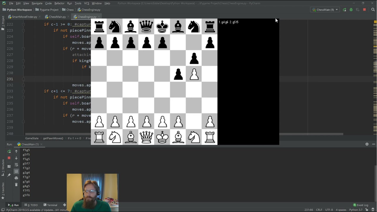 Chess Engine in Python - Part 1 - Drawing the board 
