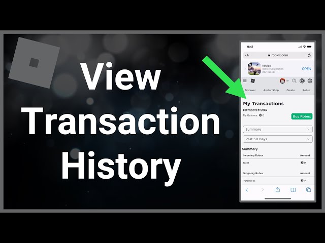 How to View Purchase History in Roblox