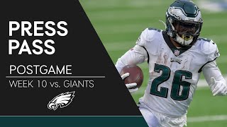 Eagles Players React to the Loss to the Giants | Eagles Press Pass