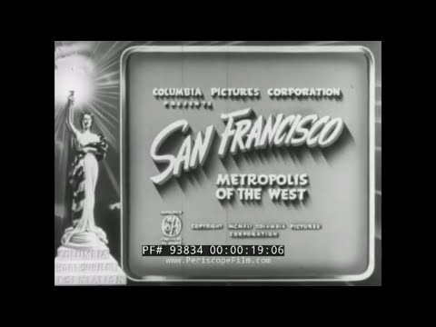 " SAN FRANCISCO: METROPOLIS OF THE WEST "  1941 TRAVELOGUE FILM  CALIFORNIA FISHERMAN&rsquo;S WHARF  93834