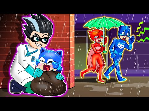 Baby Catboy is Missing! Catboy, Be Careful With The Bad Guys!? - Catboy's Life Story - PJ MASKS 2D