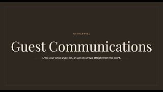 How to Email Your Guest List in Gatherwise | Wedding & Event Planner Software screenshot 4