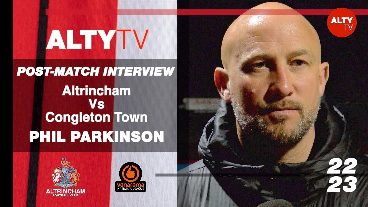 PHIL PARKINSON, Altrincham V Southend Utd, Post-Match Interview