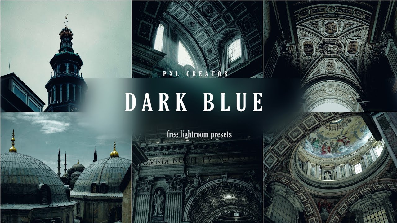 Dark Blue Preset | Cinematic blue preset | Lightroom Presets Free DNG | Lightroom Editing