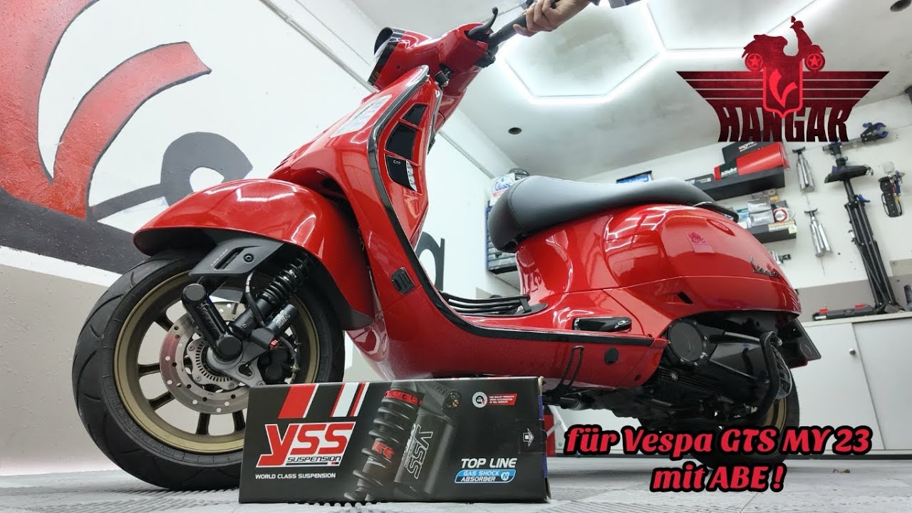 YSS Suspension Stoßdämpfer vorne für Vespa GTS MY23 mit ABE, Gas Shock Absorber for Vespa GTS MY23
