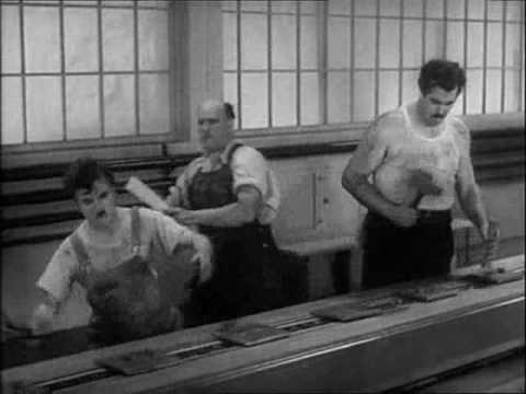 Charlie Chaplin e la fabbrica: Tempi Moderni (1936)