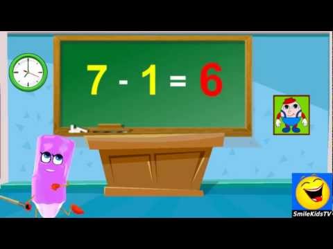 Subtraction | 1 Minus Table Twice | Home School Tutorial Online Math