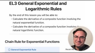 MTH 121 Prep - EL3 Chain Rule for Exponential and Logarithmic Functions
